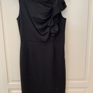 Banana Republic Black Drape Dress
